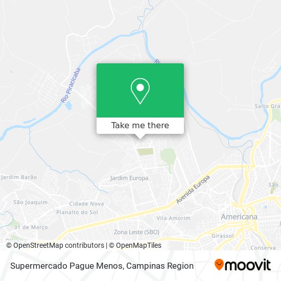 Supermercado Pague Menos map