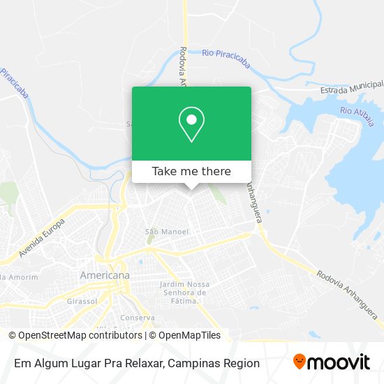 Mapa Em Algum Lugar Pra Relaxar