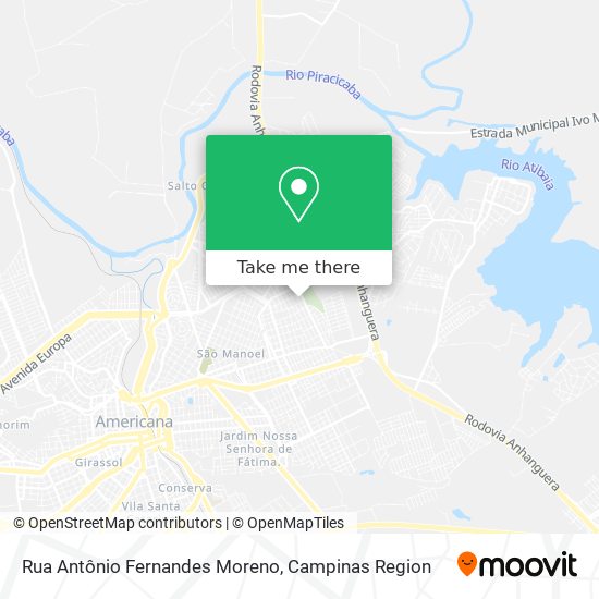 Rua Antônio Fernandes Moreno map