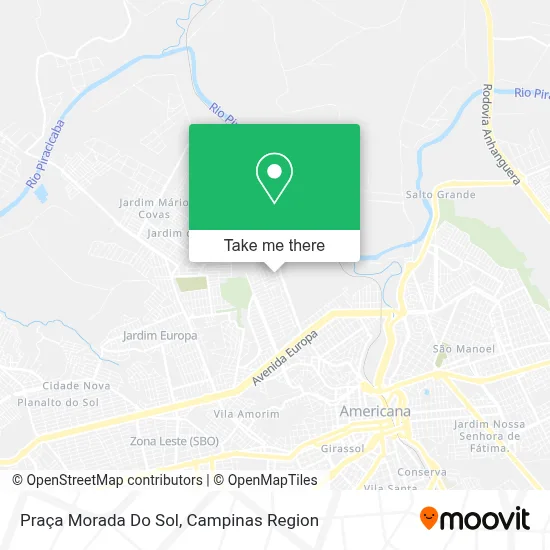 Praça Morada Do Sol map