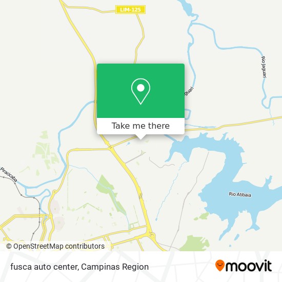 Mapa fusca auto center