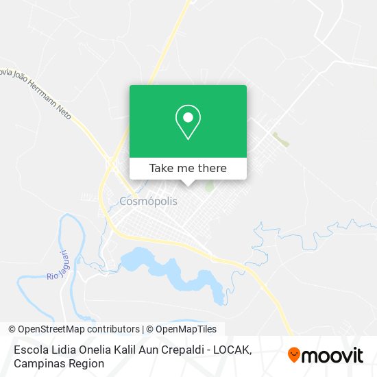 Mapa Escola Lidia Onelia Kalil Aun Crepaldi - LOCAK