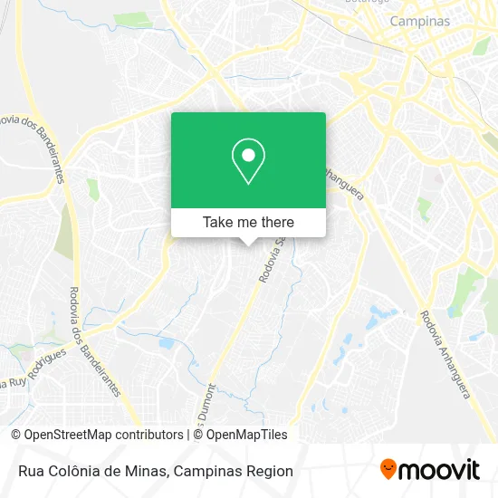 Rua Colônia de Minas map