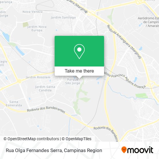 Mapa Rua Olga Fernandes Serra