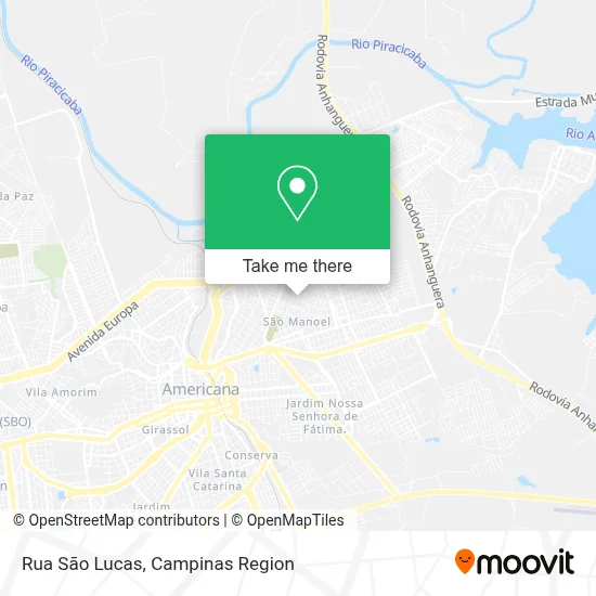 Rua São Lucas map