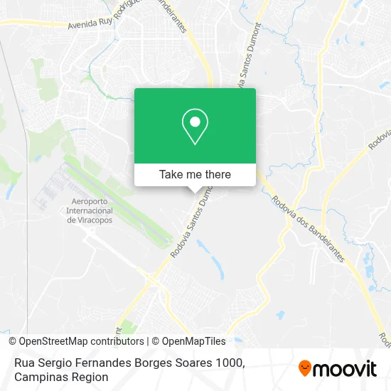Rua Sergio Fernandes Borges Soares 1000 map