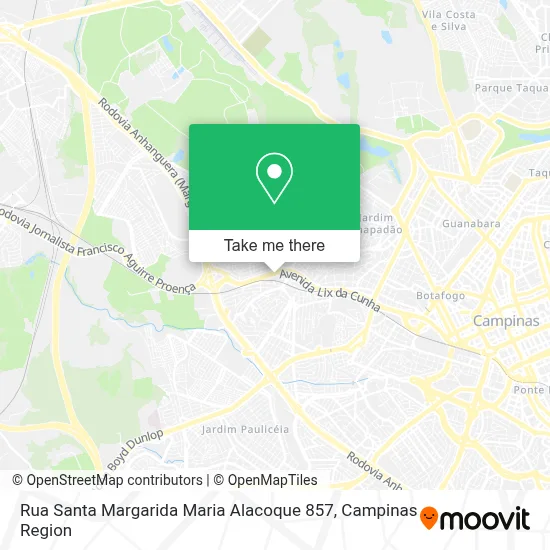 Rua Santa Margarida Maria Alacoque 857 map