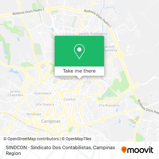 SINDCON - Sindicato Dos Contabilistas map