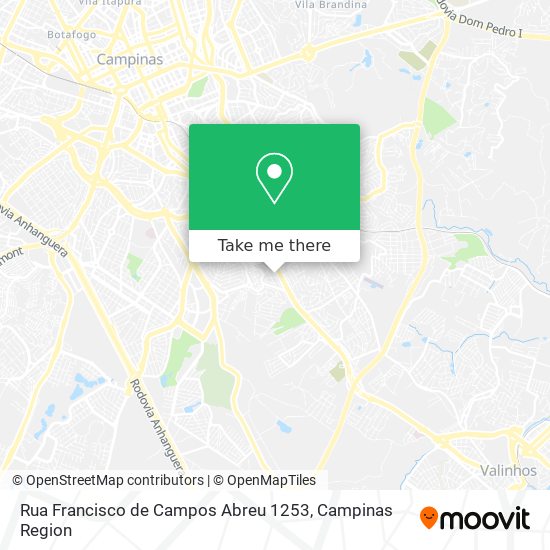 Rua Francisco de Campos Abreu 1253 map