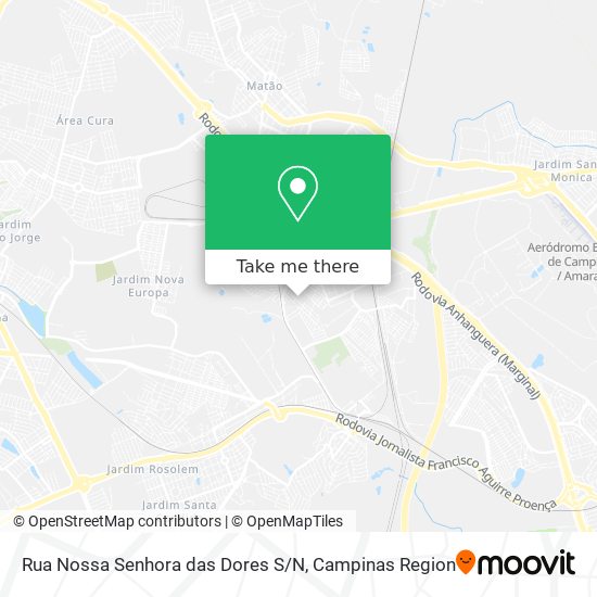 Mapa Rua Nossa Senhora das Dores S / N