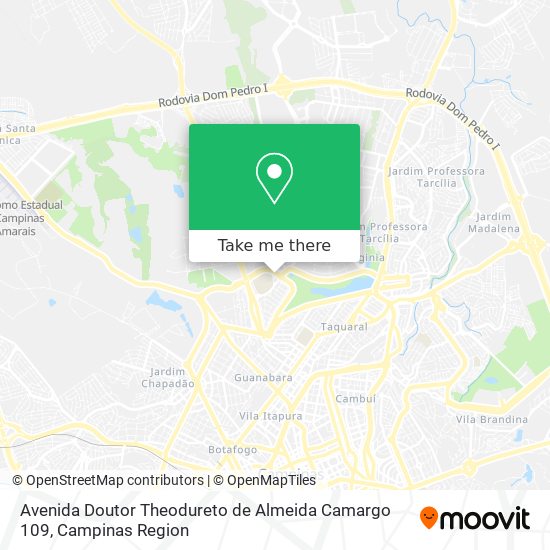 Avenida Doutor Theodureto de Almeida Camargo 109 map