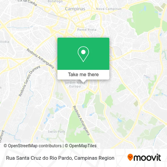 Rua Santa Cruz do Rio Pardo map