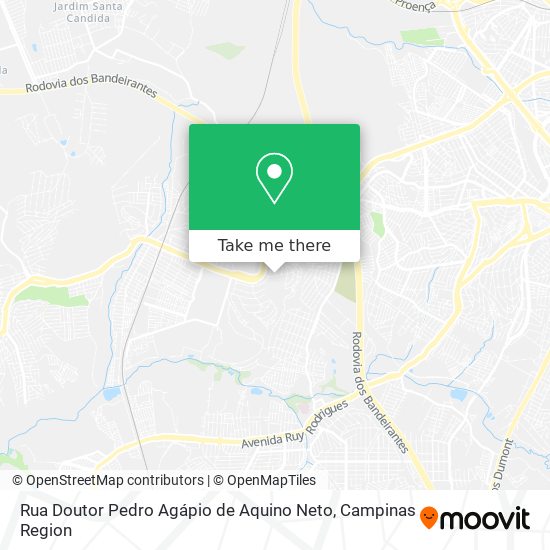 Rua Doutor Pedro Agápio de Aquino Neto map