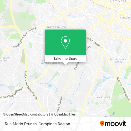 Rua Mario Prunes map