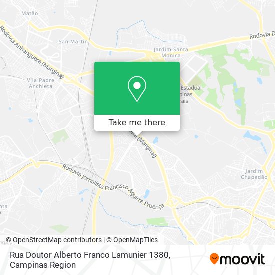 Rua Doutor Alberto Franco Lamunier 1380 map