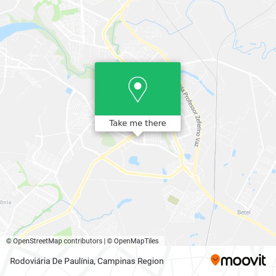 Mapa Rodoviária De Paulínia