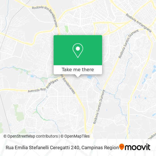 Rua Emília Stefanelli Ceregatti 240 map