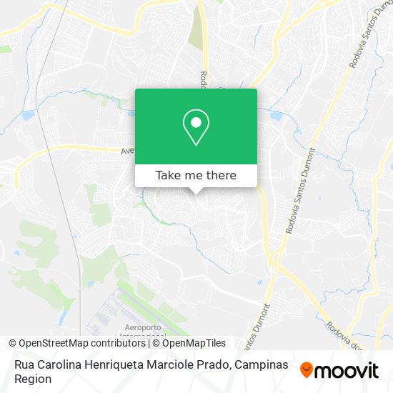 Mapa Rua Carolina Henriqueta Marciole Prado