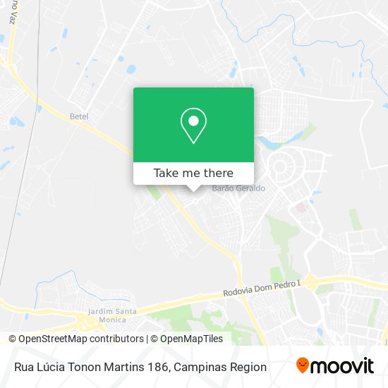 Rua Lúcia Tonon Martins 186 map