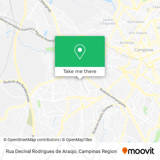 Rua Decival Rodrigues de Araújo map