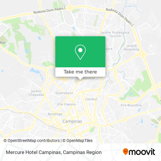 Mercure Hotel Campinas map