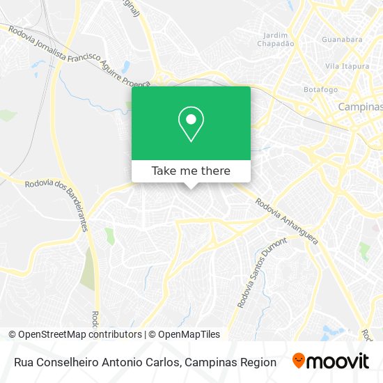 Mapa Rua Conselheiro Antonio Carlos