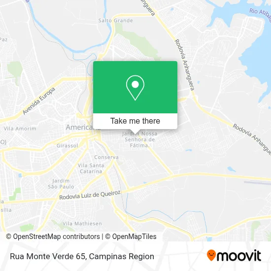 Rua Monte Verde 65 map