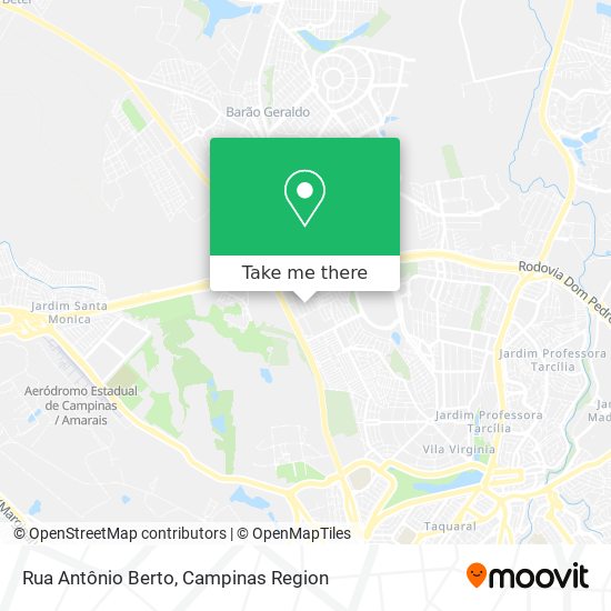 Rua Antônio Berto map