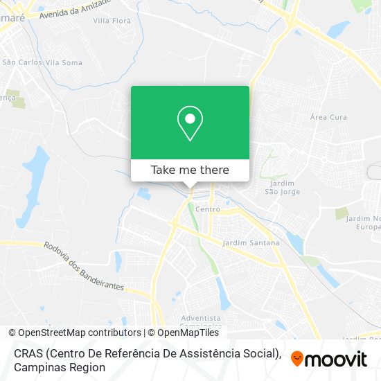CRAS (Centro De Referência De Assistência Social) map