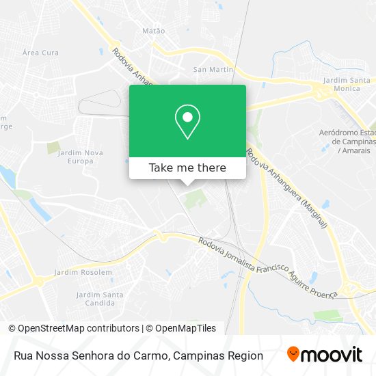 Mapa Rua Nossa Senhora do Carmo