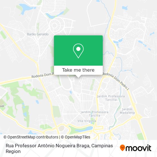 Mapa Rua Professor Antônio Nogueira Braga