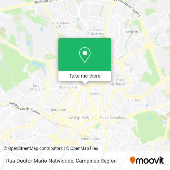 Rua Doutor Mario Natividade map
