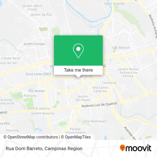 Rua Dom Barreto map