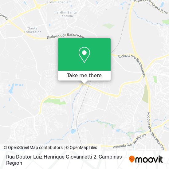 Rua Doutor Luiz Henrique Giovannetti 2 map