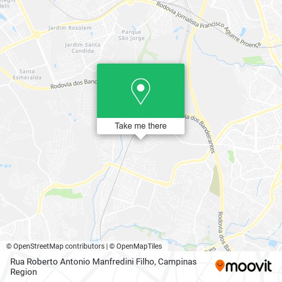 Rua Roberto Antonio Manfredini Filho map