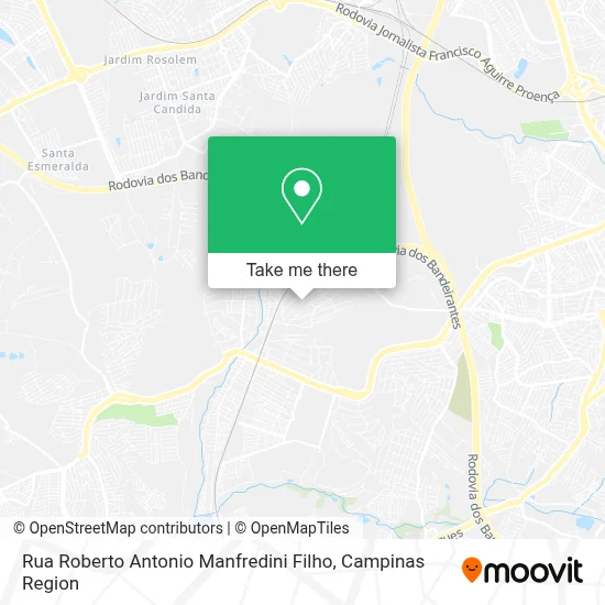 Rua Roberto Antonio Manfredini Filho map