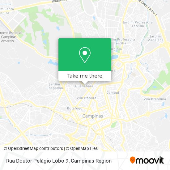 Mapa Rua Doutor Pelágio Lôbo 9