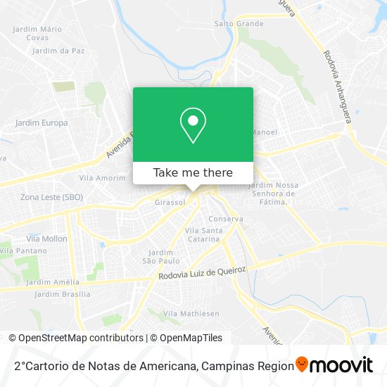 2°Cartorio de Notas de Americana map
