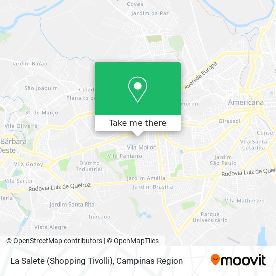 La Salete (Shopping Tivolli) map