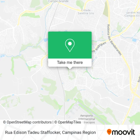 Rua Edison Tadeu Staffocker map