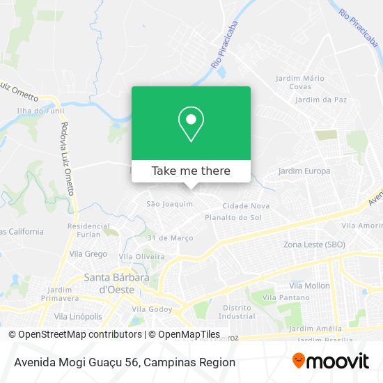 Mapa Avenida Mogi Guaçu 56