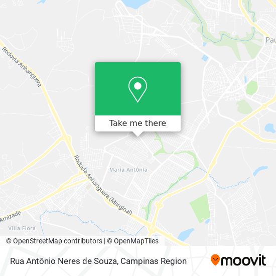 Mapa Rua Antônio Neres de Souza