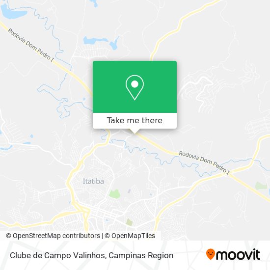 Mapa Clube de Campo Valinhos