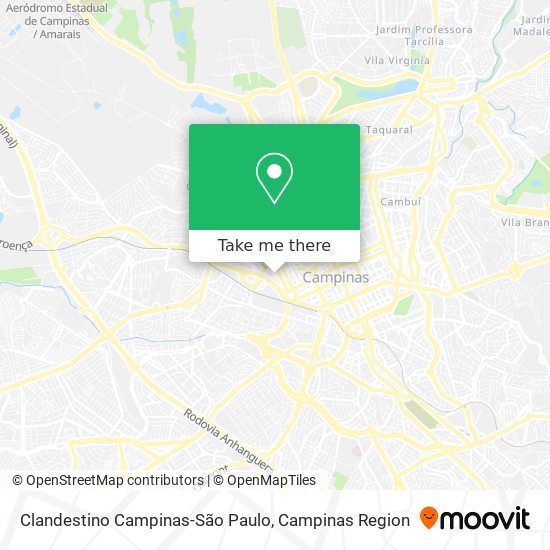 Clandestino Campinas-São Paulo map