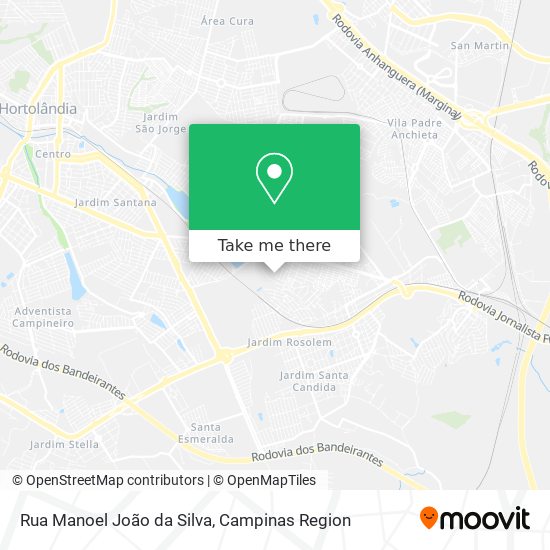 Rua Manoel João da Silva map