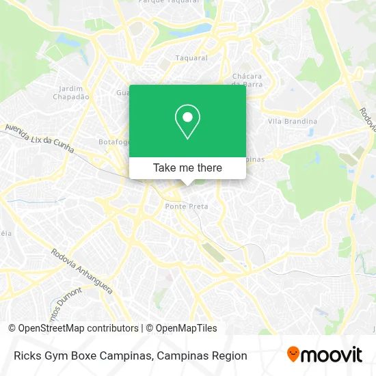 Ricks Gym Boxe Campinas map