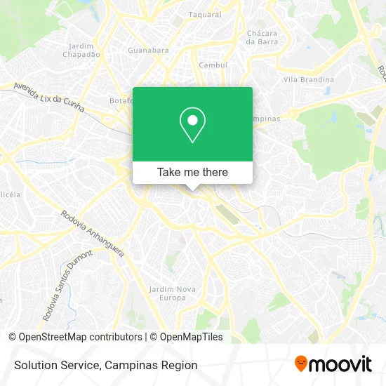 Solution Service map