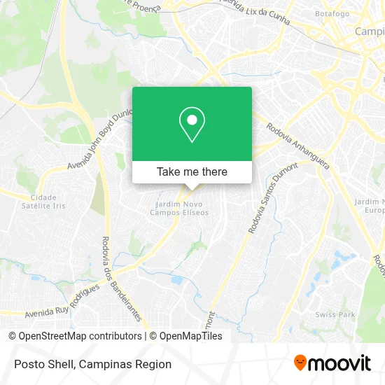 Posto Shell map