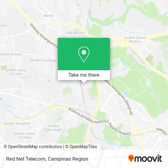 Red Net Telecom map