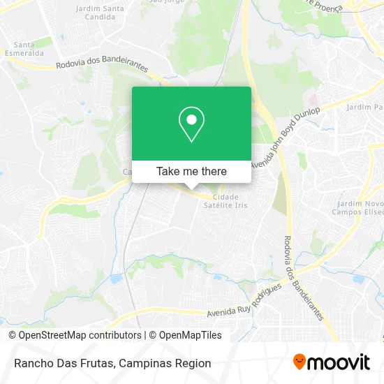 Rancho Das Frutas map